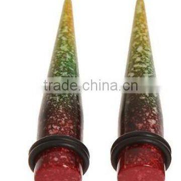 UV acrylic ear taper ear plugs fake body jewelry