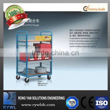 Warehouse Metal Multi-Layer Manual Trolley/Handcart