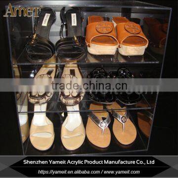 China gold supplier high grade clean acrylic shoe display cabinet