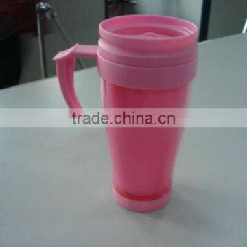 plastic promotional mug with handles disposable