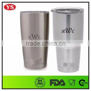 Customized 30 oz and 20 oz Vacuum Tumbler 30 oz Color Painting and Logo