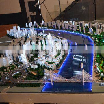 high quality scale architectural models with led systerm , sea view apartment models