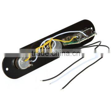 Wired Loaded Control Plate Harness Switch Knobs for Guitar Black photo-4