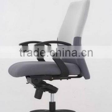 Fabric Swivle Office Computer Chair With pp Armrest and Nylon Base photo-2