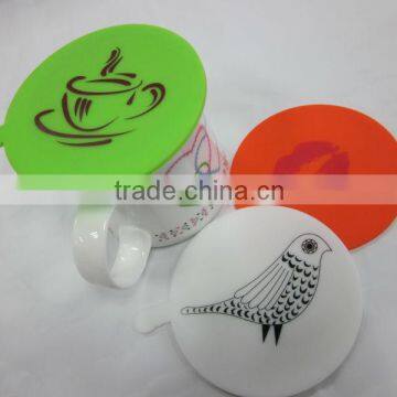 2015 Latest Design Fda and Lfgb Food Safety and 100% Food Grade Silicone Cup Cover