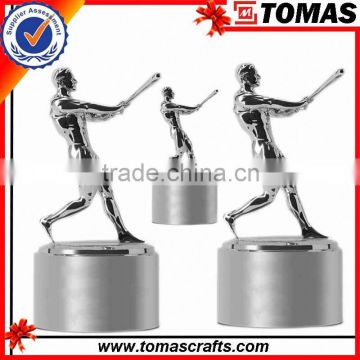 High quality metal baseball trophy