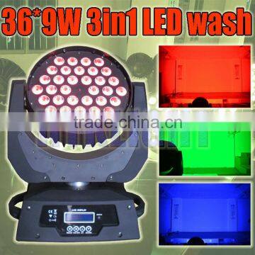 led moving head 36*9W 3in1 for production and event