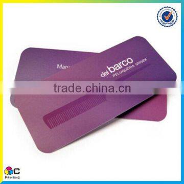 Hight quality and good price die cut round Corner business cards