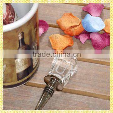 Cheap Crystal Initial Wine Bottle Stopper For Promotion Items