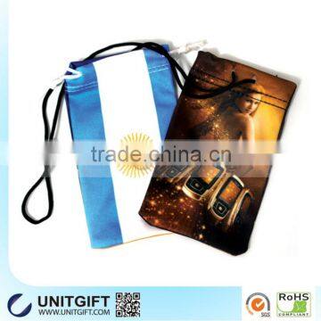 OEM Client's Design Microfiber Sunglasses Bag With Customized Logo