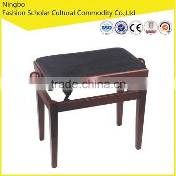 adjustable piano bench mahogany matte