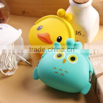 Plastic silicone coin bag made in China