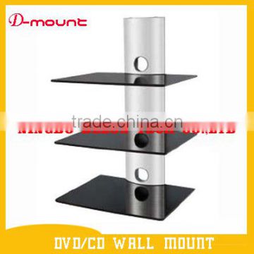 aluminum alloy three layers dvd player wall shelf