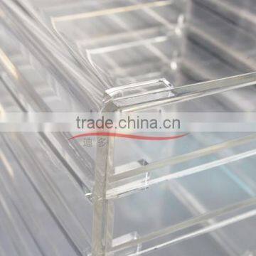 Wholesale Custom 6 Drawer Clear Acrylic Makeup Organizer for Home Hotel or Shop photo-3