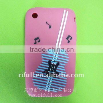 silicone phone case with violin design