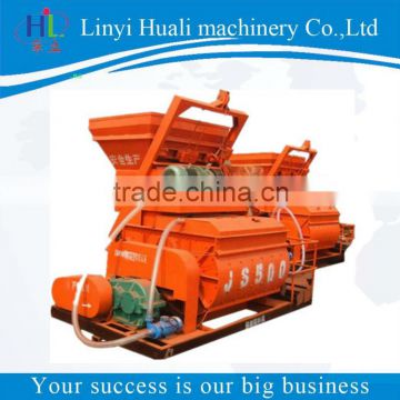 JS500 concrete mixer machine with lift