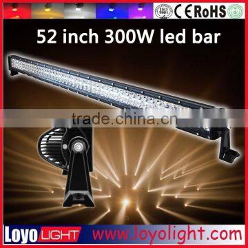 Dual row 300w 52 inch off road light bars for SUV jeep wrangler led light bar