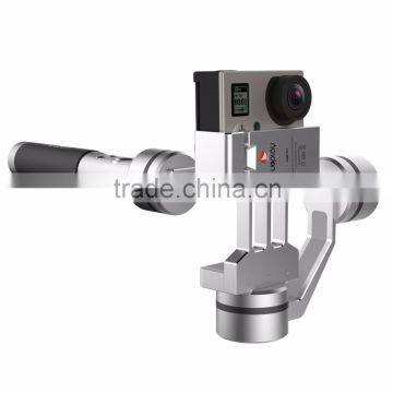 3-axis aluminum alloy brushless gimbal for go pro and smartphone