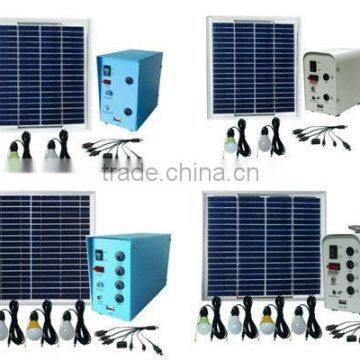 10W Solar Power System for Home Lighting and Charging mobile phones