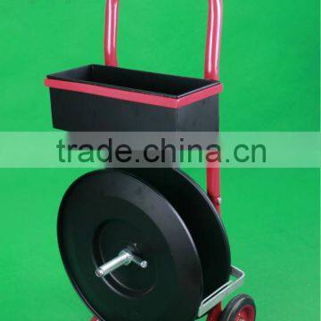 Heavy duty capacity strapping ribbon winding cart