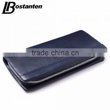Dark Blue Men Leather Wallet With Coin Pocket Wholesale Men Purse photo-5