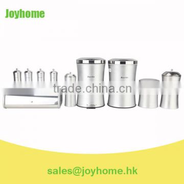 new design stainless steel slim canister set