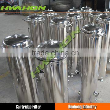 China High Quality Cartridge Filter Housing, Stainless Steel 304, Requires Five Cartridges X 20" Length; 50 gpm, 2" NPT