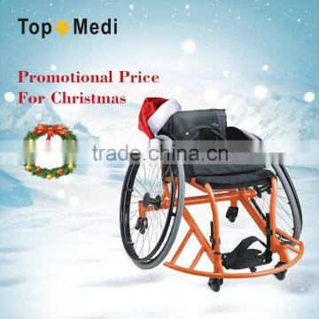 Rehabilitation Therapy Supplies China Topmedi Aluminum folded lightweight leisure basketball sport wheelchair prices