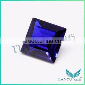 10x10mm 113# burma blue square step cut spinel loose stone