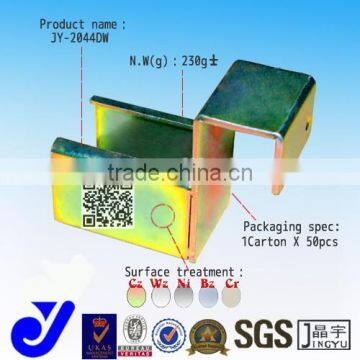JY-2044DW|Slide rail assembly connector|Flow rack metal connector|Color zinc fluent strip metal joint