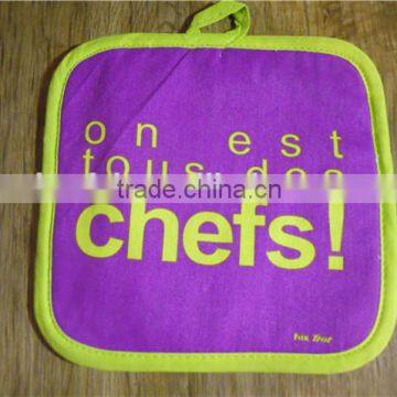 100%cotton Printed Heat Resistant Kitchen Pot Hloder