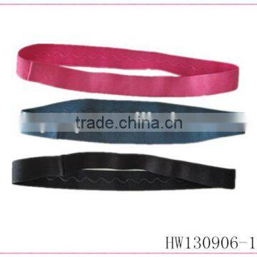 Hot sales silicone non slip headband,non-slip headbands,adjustable non-slip headbands