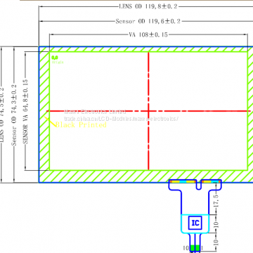 5inch tft lcd module resolution 800*480 with capacitive touch panel