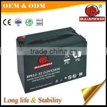 Electric Tricycle sealed lead SLA 6-EVF-32 12V 32ah battery for electric motorcycle