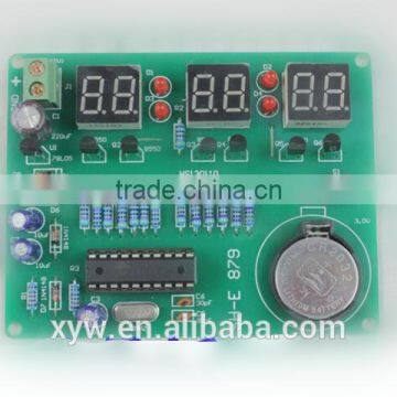 DIY Kits AT89C2051 Electronic Clock Digital Tube LED Display Suite Electronic Module Parts and Components DC 9V - 12V