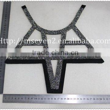 New Fashion Design Big Hot Fix Rhinestone Collar, Women Beaded Collar photo-2