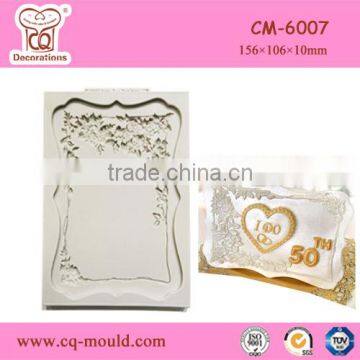 High quality new photo frame shape silicone cake mould