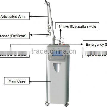 1-50J/cm2 Vagina Tightening 40W RF Tube With Vaginal Rejuvenation Fractional CO2 Laser Equipment Mole Removal Medical photo-6