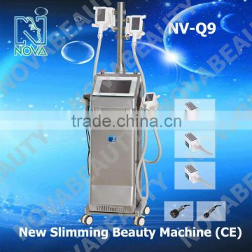 new year 2017 Q9 multiheads cryo slimming machine with rf&photon