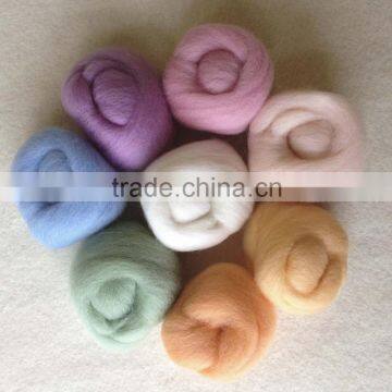 High Color Fastness Australia Wool Top 16.5-28mic 55-80mm photo-3