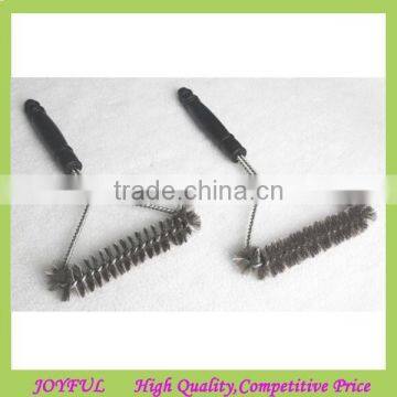 Wholesale 12 inch 3 side barbecue grill brush