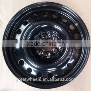 High quality painted black 17 wheel rim for passenger van