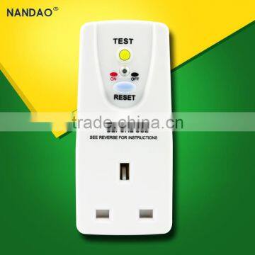 NanDao best sale british 13A GFCI main circuit breaker safety socket covers with CE Certificate