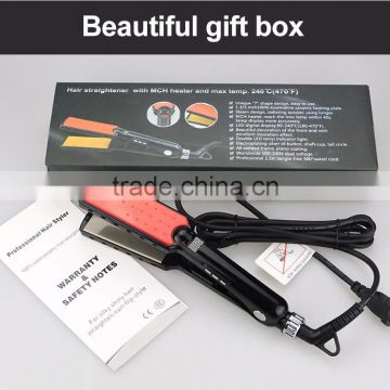 Magic Hair Straightener Brush Electric Ceramic LCD Hair Flat Iron