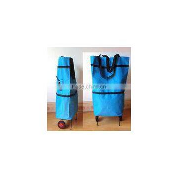 Foldable shopping bag with wheels--TOP