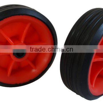 Plastic Rubber Wheel/Ruled Rubber Lawnmower Lawn Push Mower Wheel 3.5+ Inch Diameter photo-2