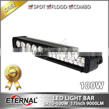 100W 17inch led light bar 4WD off road truck tractor forklift police emergency vehicles light bar driving lamp