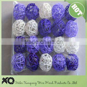 3 colors 20pcs/bag rattan decorative ball