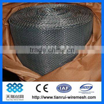 black steel wire crimped mesh/ galvanized steel crimped mesh