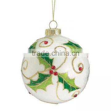 ceramic christmas ball ornament